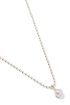 Ball Chain Necklace, Sterling Silver & Diamond